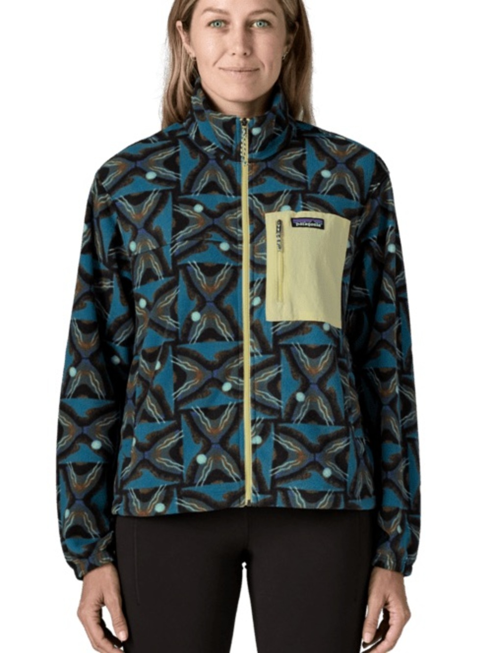 NWT Patagonia Women's Micro D® Fleece Patch Pocket Jacket size S in Deep Freeze